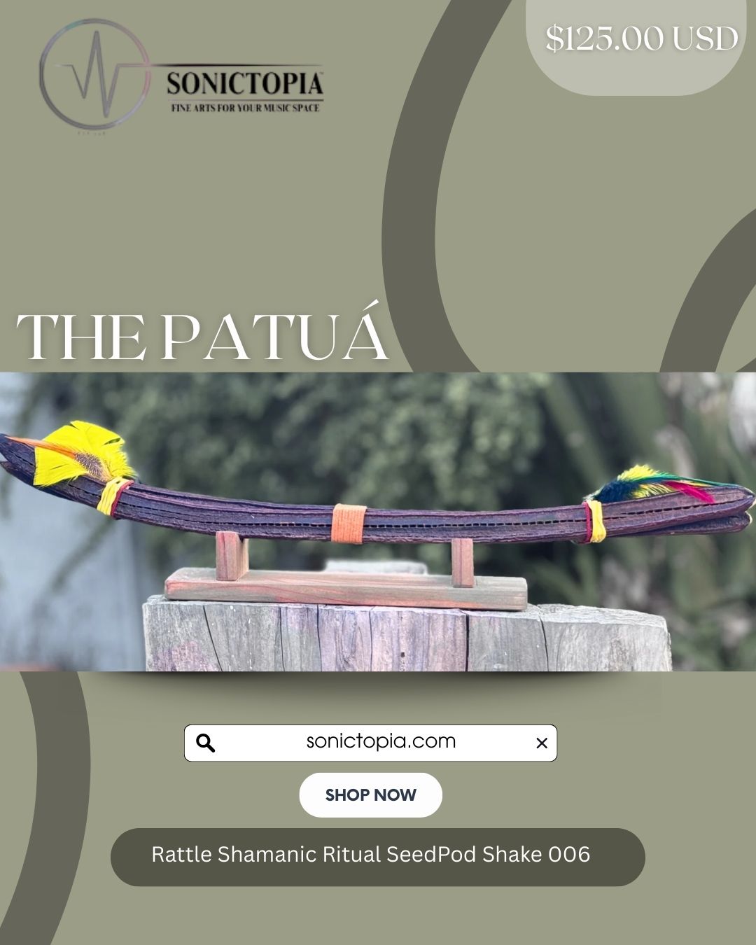 The Patuá - Rattle Shamanic Ritual SeedPod Shaker (Limited Edition) 006