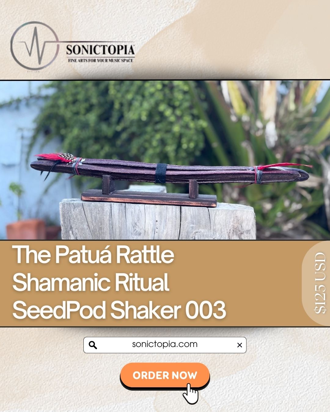 The Patuá - Rattle Shamanic Ritual SeedPod Shaker (Limited Edition) 003
