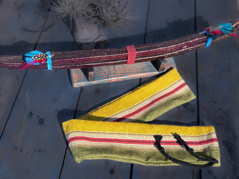 Wild-harvested materials detail on Patuá rattle