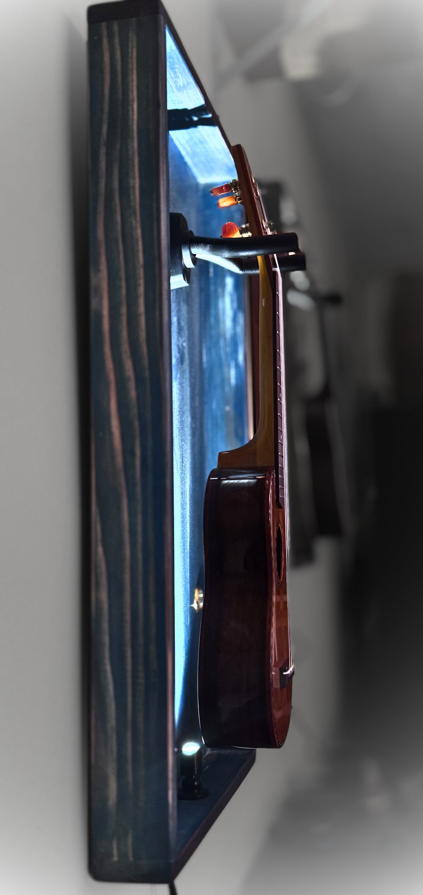 The Uke Barn - Wall frame for Soprano Ukulele - Relic Series - Reef Blue