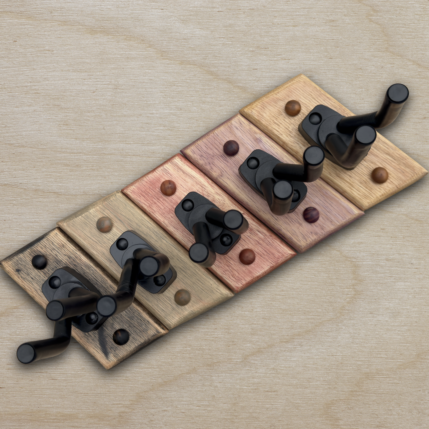 Installation hardware included with handmade guitar wall mount