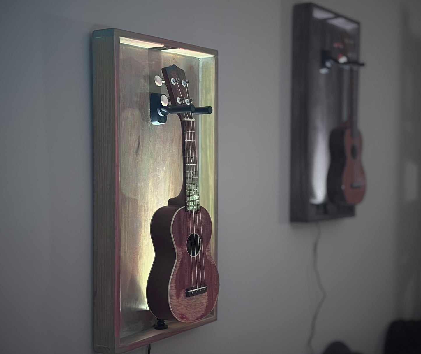 The Uke Barn - Wall frame for Soprano Ukulele - Relic Series - Sage Green