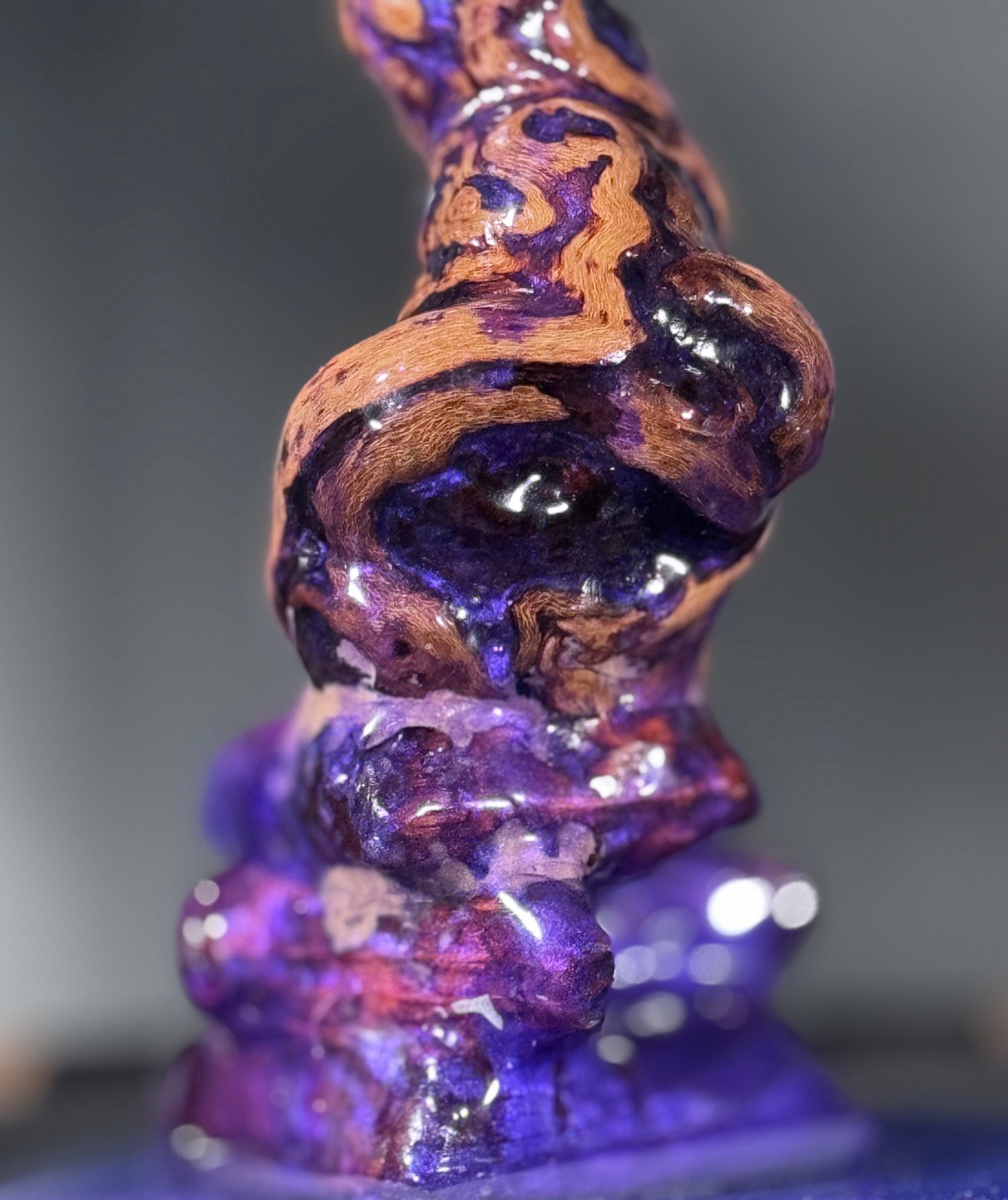 The Wicked Tree - Driftwood Series Headphone Stand | Purple