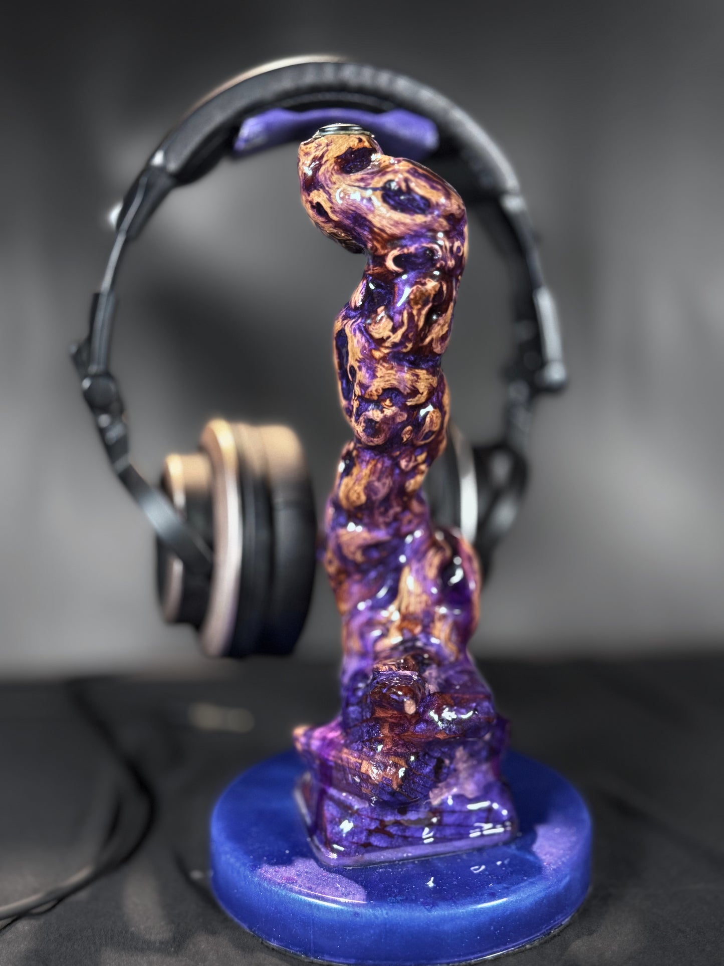 The Wicked Tree - Driftwood Series Headphone Stand | Purple
