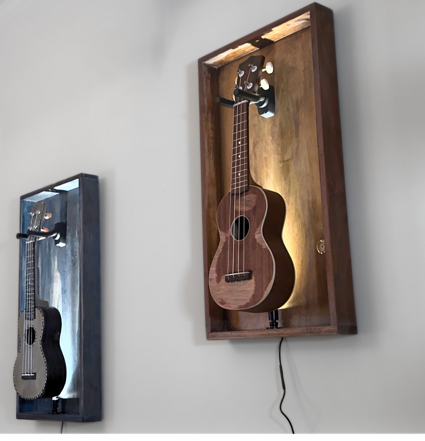 The Uke Barn - Wall frame for Soprano Ukulele Relic Series - Worn Vanilla
