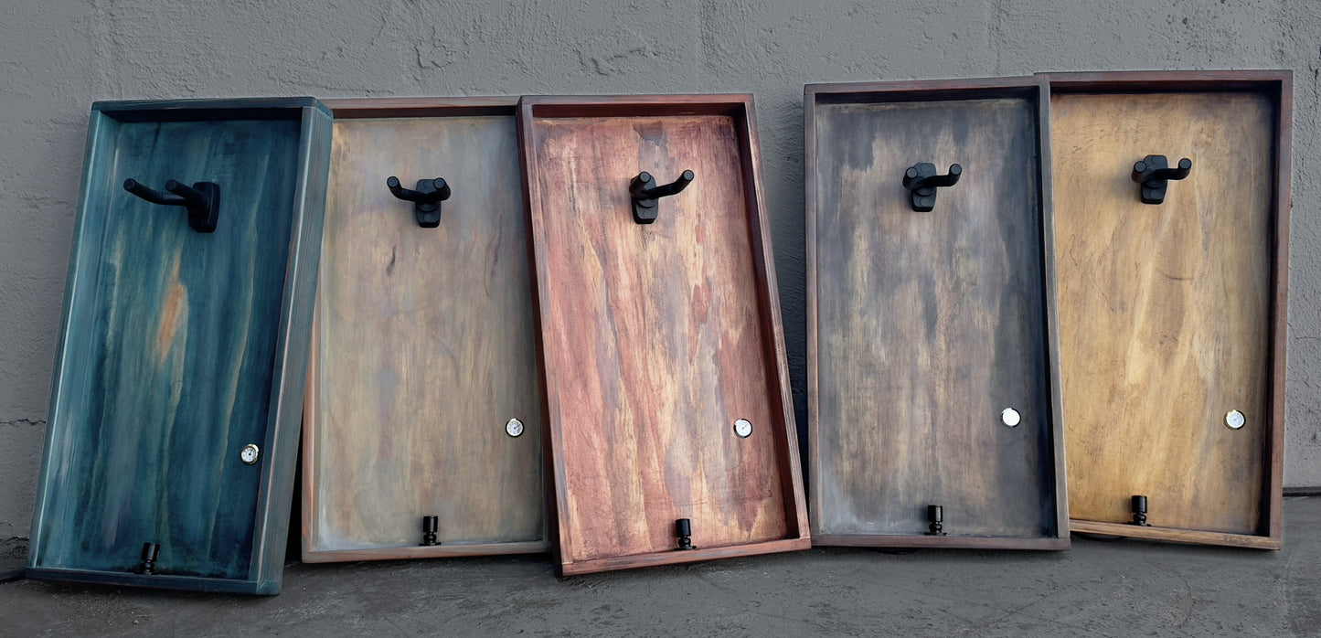 The Uke Barn - Wall frame for Soprano Ukulele - Relic Series - Barn Red