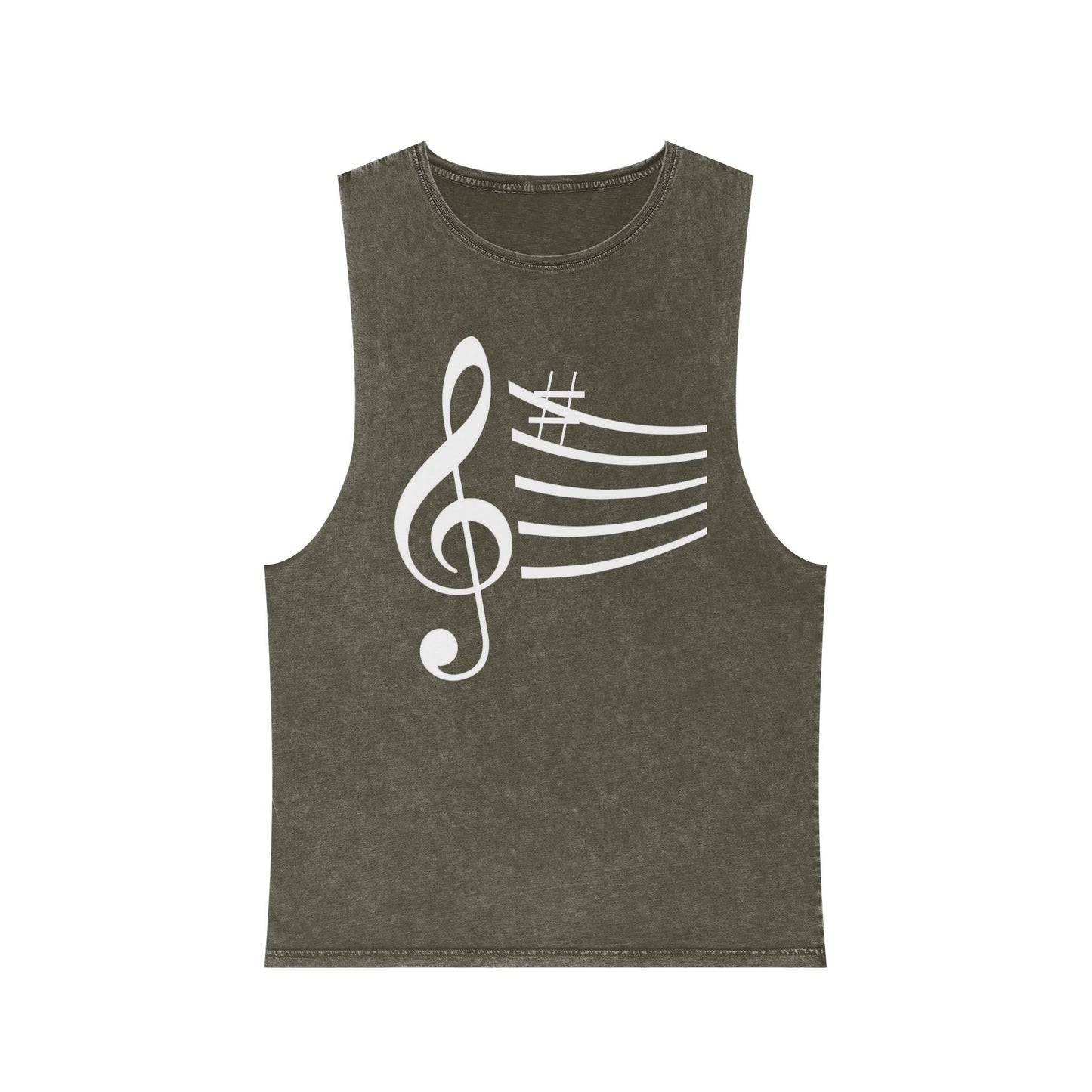 Unisex Musical Stonewash Tank Top | Music Lover Gift, Festival Wear, Summer Top, Casual Style, Gift for Musicians