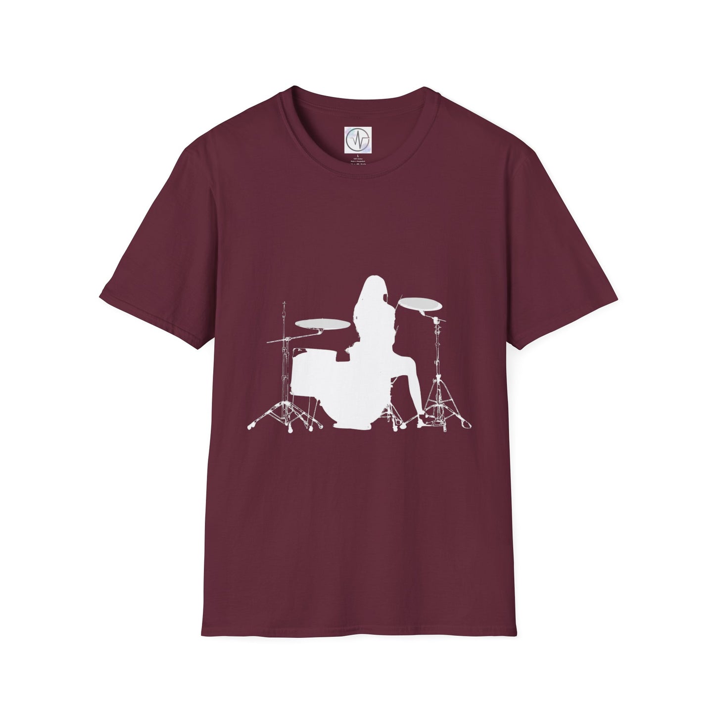 Drummer Silhouette T Shirt Designer Wear Great for Concerts Band Rehearsal and everyday use Perfect Gift Idea for Musician Music Lovers Drum