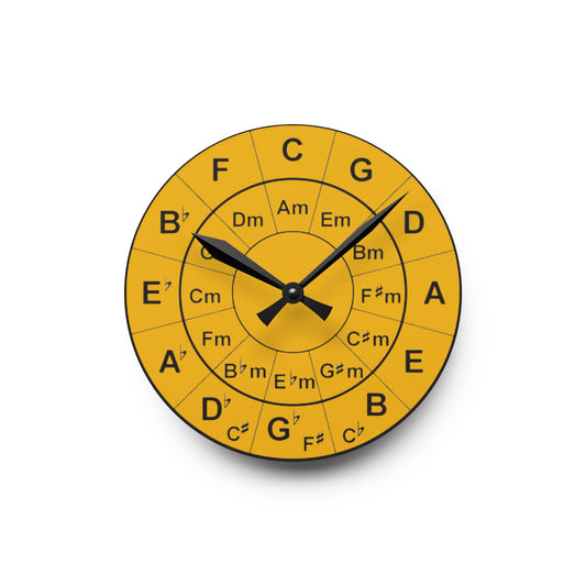 Musical Note Acrylic Wall Clock - Perfect for Musicians, Music Lovers, Home Decor, Gifts for Music Teachers, Unique Wall Art