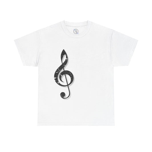 Music G Clef T-Shirt Unisex Heavy Cotton Gift for Musicians Casual Wear Concert Music Lover Shirt Unisex Graphic Tee Music Note Family Gift