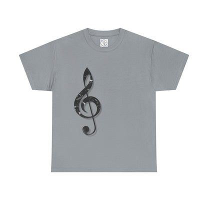 Music G Clef T-Shirt Unisex Heavy Cotton Gift for Musicians Casual Wear Concert Music Lover Shirt Unisex Graphic Tee Music Note Family Gift