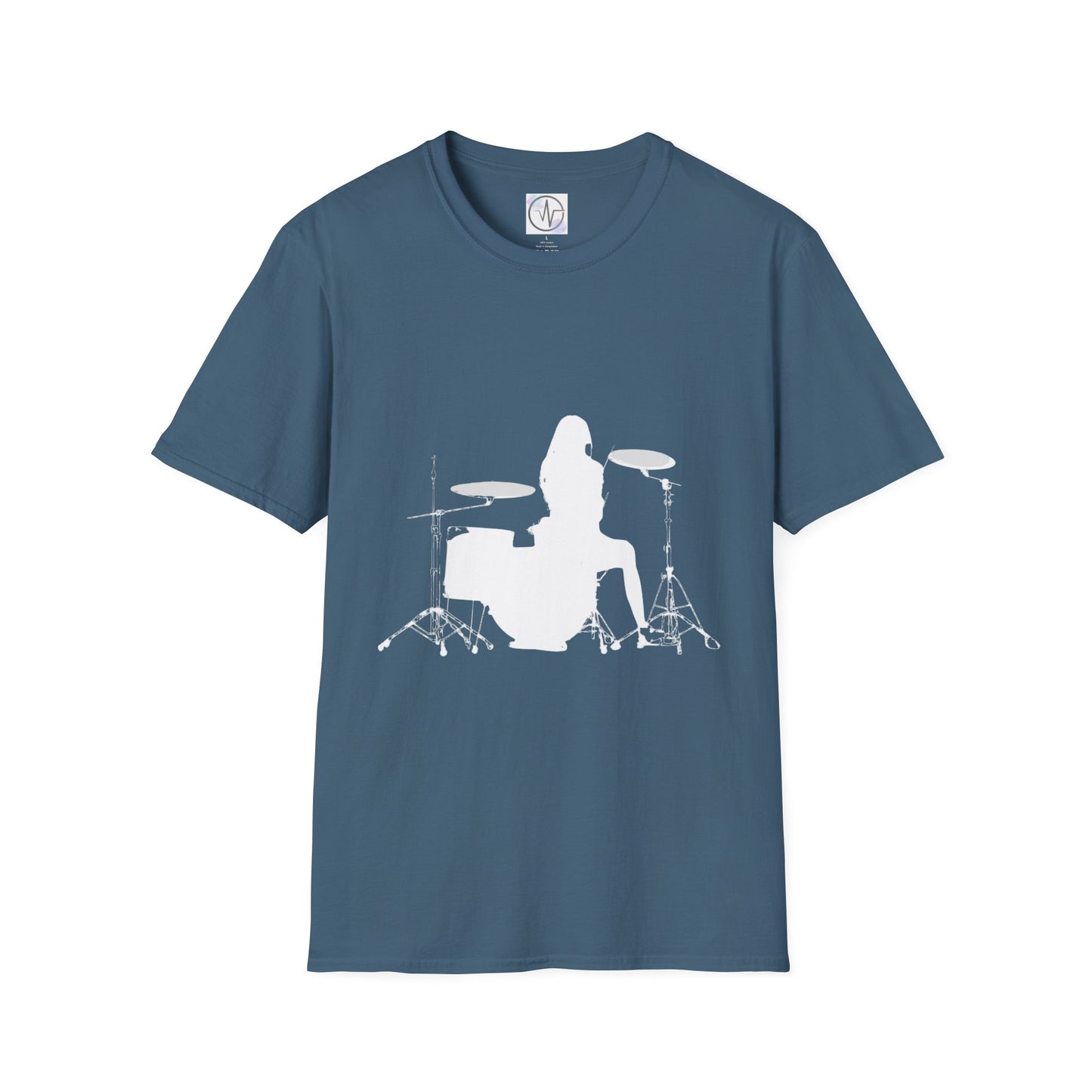 Drummer Silhouette T Shirt Designer Wear Great for Concerts Band Rehearsal and everyday use Perfect Gift Idea for Musician Music Lovers Drum