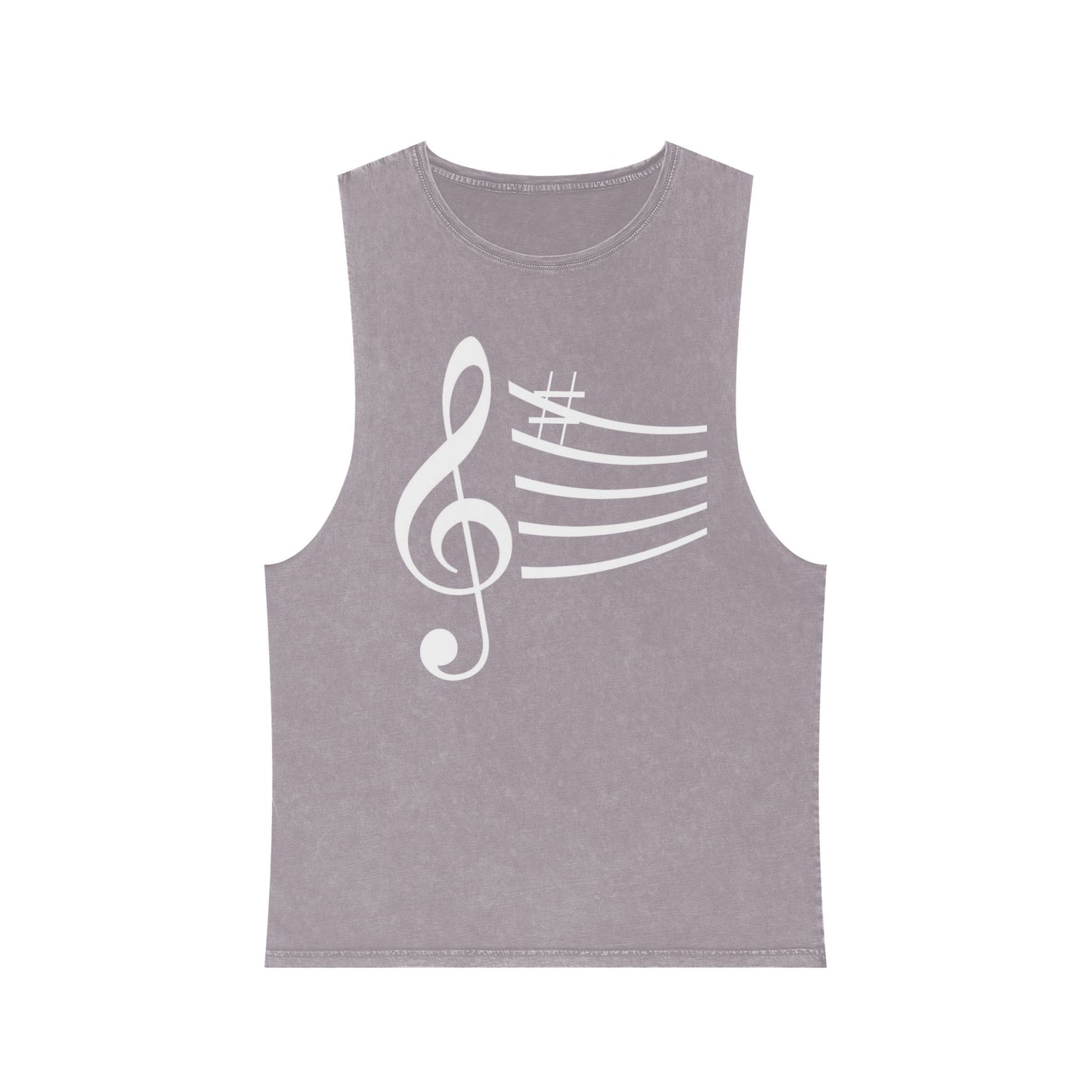 Unisex Musical Stonewash Tank Top | Music Lover Gift, Festival Wear, Summer Top, Casual Style, Gift for Musicians