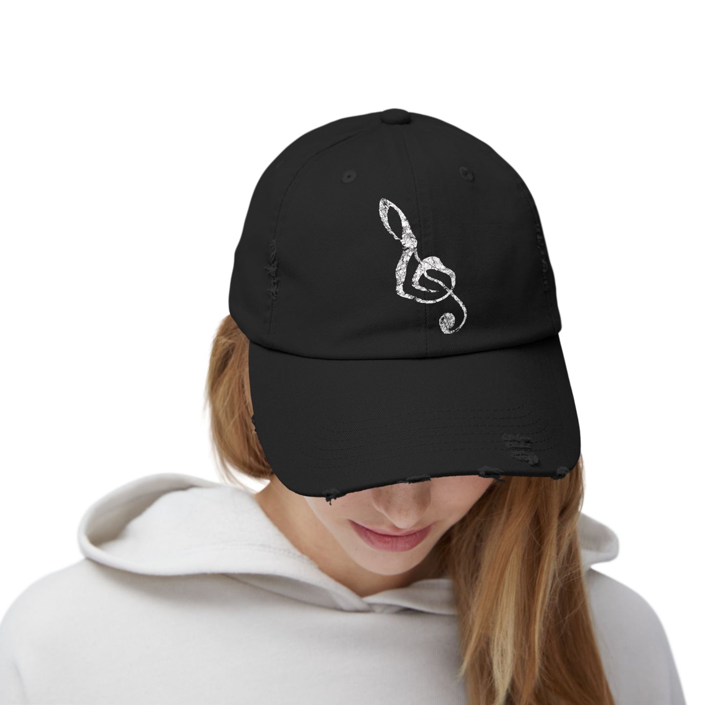 Distressed Music Cap For Musician Gift Idea For Band Mom Cap For Practice Wear Accessory For Teacher Style Headwear For Concert Music Lover