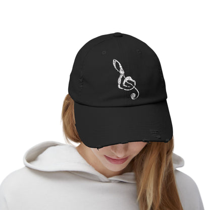Distressed Music Cap For Musician Gift Idea For Band Mom Cap For Practice Wear Accessory For Teacher Style Headwear For Concert Music Lover