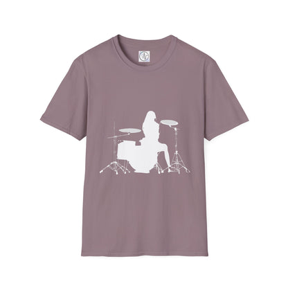 Drummer Silhouette T Shirt Designer Wear Great for Concerts Band Rehearsal and everyday use Perfect Gift Idea for Musician Music Lovers Drum