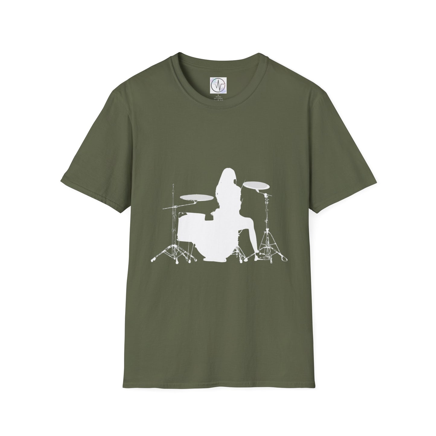 Drummer Silhouette T Shirt Designer Wear Great for Concerts Band Rehearsal and everyday use Perfect Gift Idea for Musician Music Lovers Drum