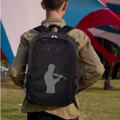 Violin Player Oakley Enduro Backpack 20L Musician Music Lover Gift Composer Carry Bag Orchestra Silhouette Water Resistant Laptop Carry Bag