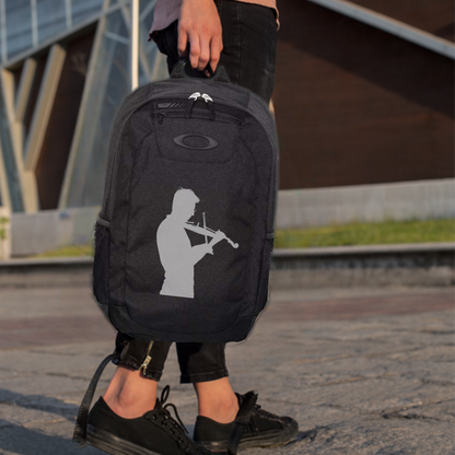 Violin Player Oakley Enduro Backpack 20L Musician Music Lover Gift Composer Carry Bag Orchestra Silhouette Water Resistant Laptop Carry Bag