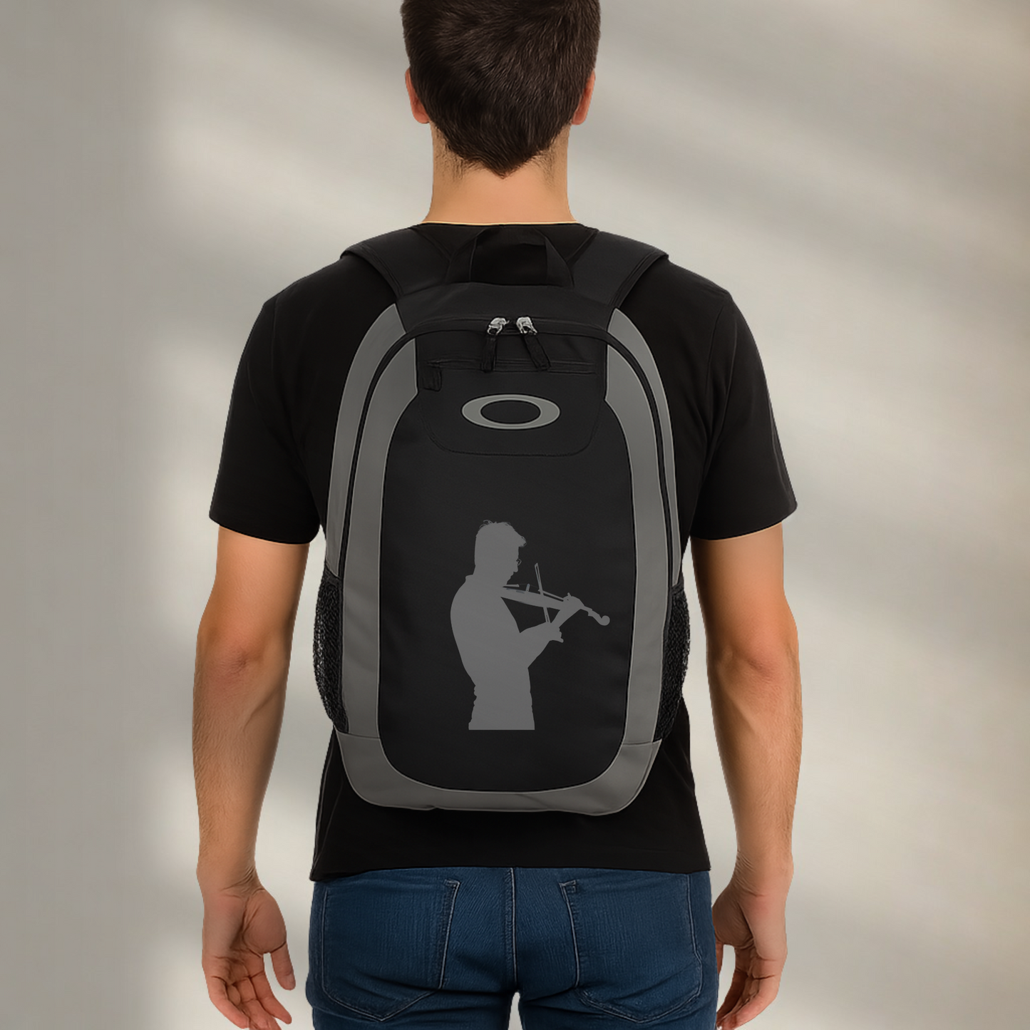 Violin Player Oakley Enduro Backpack 20L Musician Music Lover Gift Composer Carry Bag Orchestra Silhouette Water Resistant Laptop Carry Bag