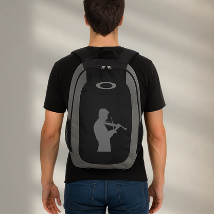 Violin Player Oakley Enduro Backpack 20L Musician Music Lover Gift Composer Carry Bag Orchestra Silhouette Water Resistant Laptop Carry Bag