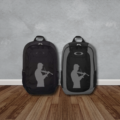 Violin Player Oakley Enduro Backpack 20L Musician Music Lover Gift Composer Carry Bag Orchestra Silhouette Water Resistant Laptop Carry Bag
