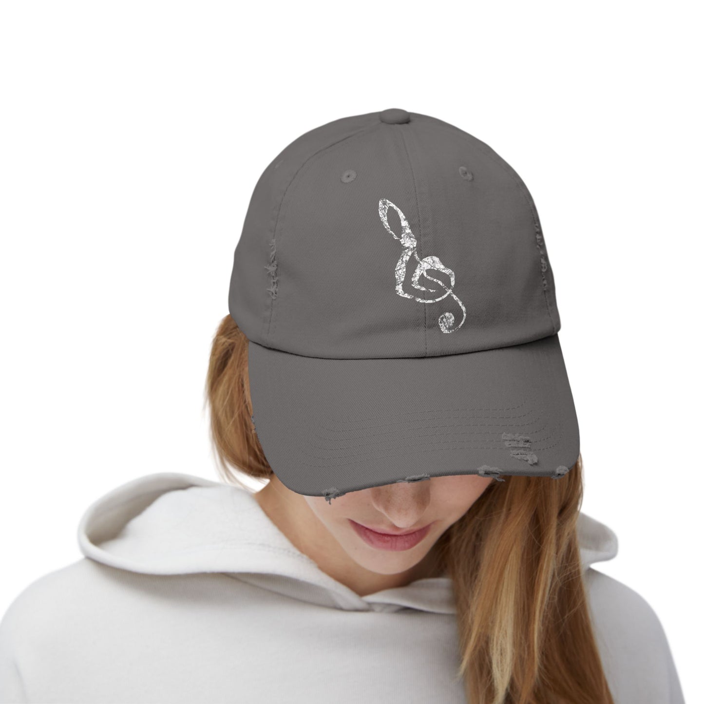 Distressed Music Cap For Musician Gift Idea For Band Mom Cap For Practice Wear Accessory For Teacher Style Headwear For Concert Music Lover