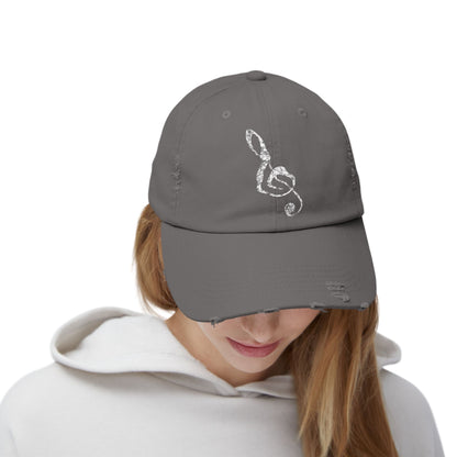 Distressed Music Cap For Musician Gift Idea For Band Mom Cap For Practice Wear Accessory For Teacher Style Headwear For Concert Music Lover