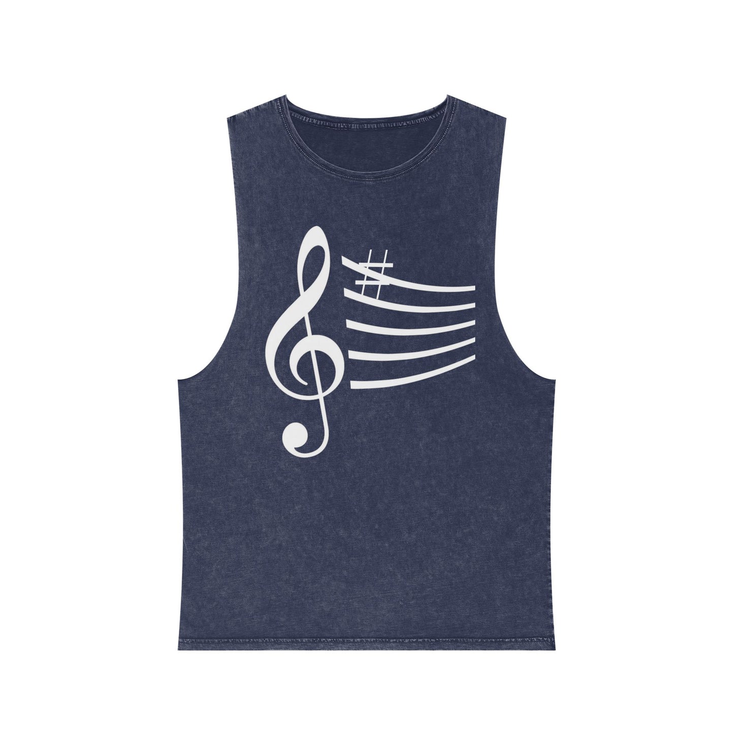 Unisex Musical Stonewash Tank Top | Music Lover Gift, Festival Wear, Summer Top, Casual Style, Gift for Musicians