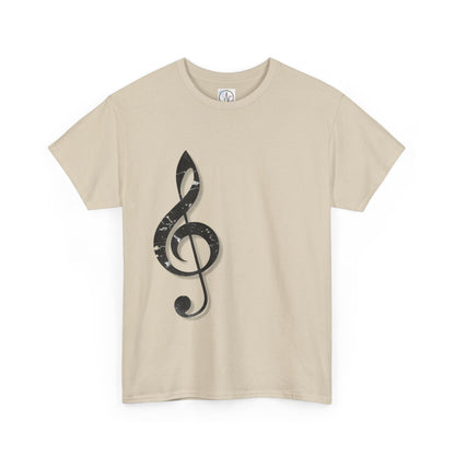 Music G Clef T-Shirt Unisex Heavy Cotton Gift for Musicians Casual Wear Concert Music Lover Shirt Unisex Graphic Tee Music Note Family Gift