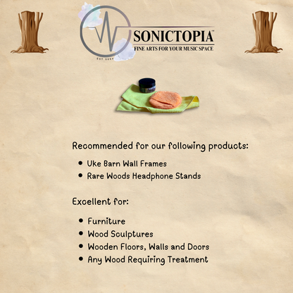 Natural Wood Polishing Kit Orange Eucalyptus Carnauba Wax Furniture & Art Care - SONICTOPIA