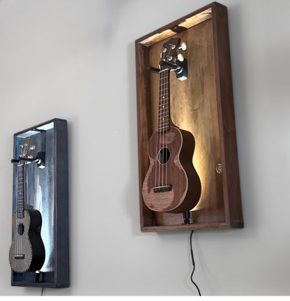 The Uke Barn - Wall frame for Soprano Ukulele  Relic Series - Worn Vanilla