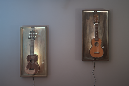 The Uke Barn - Wall frame for Soprano Ukulele - Relic Series - Sage Green