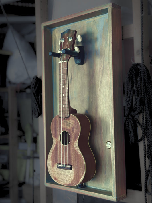 The Uke Barn - Wall frame for Soprano Ukulele - Relic Series - Sage Green